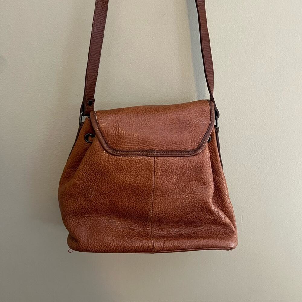Vintage Liz Claiborne western inspired leather crossbody bucket bag purse - Picture 5 of 9